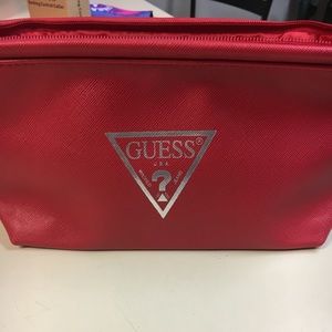 Guess Cosmetic Bag, Red